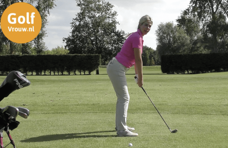 Video GolfVrouw Goede Set-Up voor snelheid -